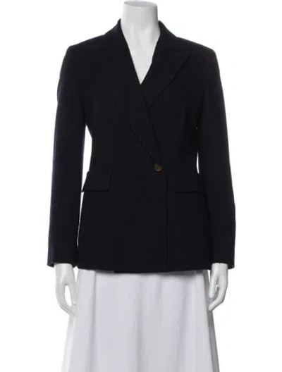 Pre-owned Max Mara Virgin Wool Blazer In Black