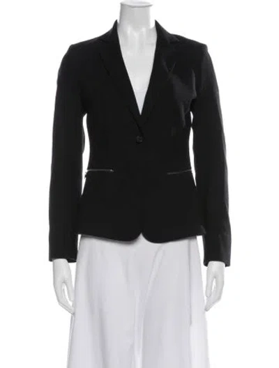Pre-owned Max Mara Virgin Wool Blazer In Black