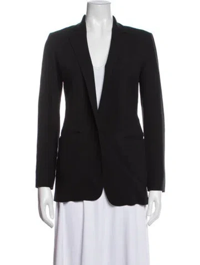 Pre-owned Max Mara Virgin Wool Blazer In Black