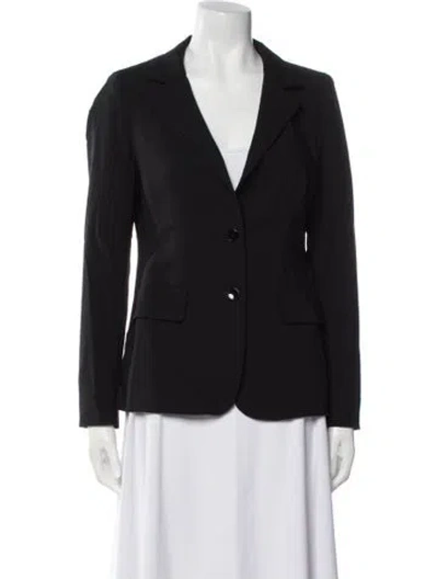 Pre-owned Max Mara Virgin Wool Blazer In Blue