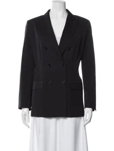 Pre-owned Max Mara Virgin Wool Blazer In Blue