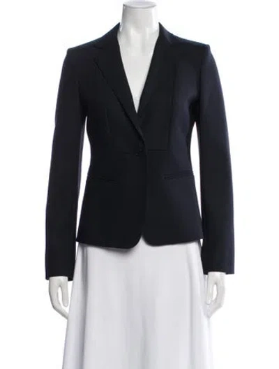 Pre-owned Max Mara Virgin Wool Blazer In Blue