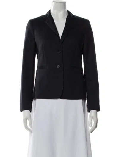 Pre-owned Max Mara Virgin Wool Blazer In Blue