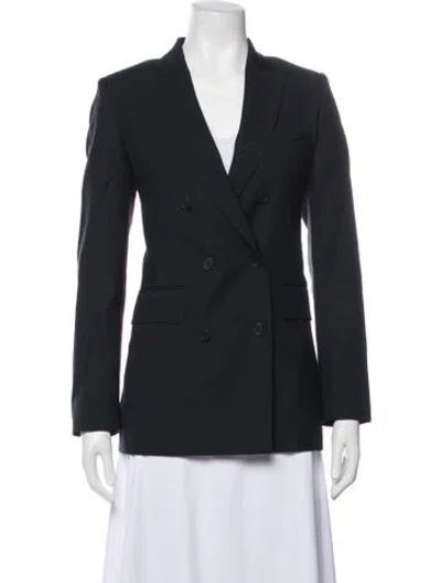 Pre-owned Max Mara Virgin Wool Blazer In Blue