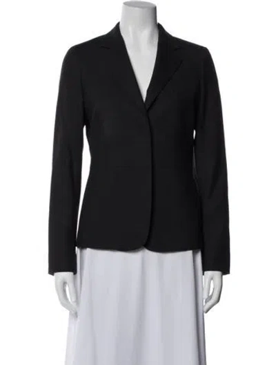 Pre-owned Max Mara Virgin Wool Blazer In Blue
