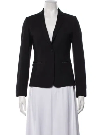 Pre-owned Max Mara Virgin Wool Blazer In Blue
