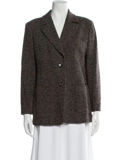 Pre-owned Max Mara Virgin Wool Blazer In Brown