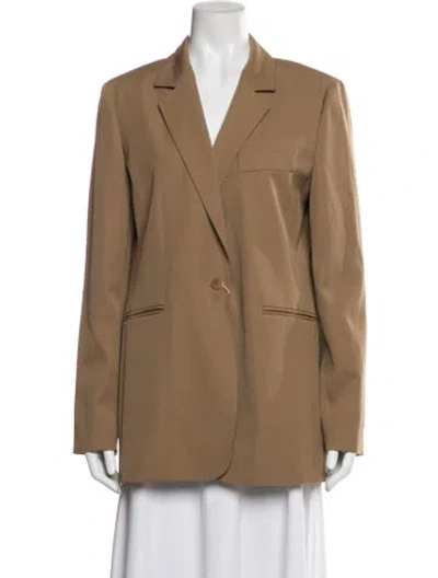 Pre-owned Max Mara Virgin Wool Blazer In Brown