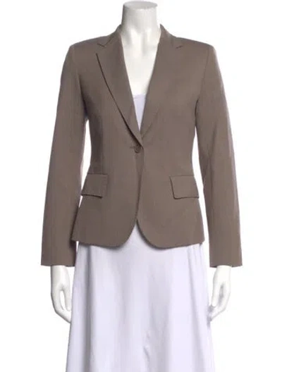 Pre-owned Max Mara Virgin Wool Blazer In Brown