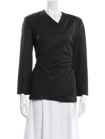 Pre-owned Max Mara Virgin Wool Blazer In Gray