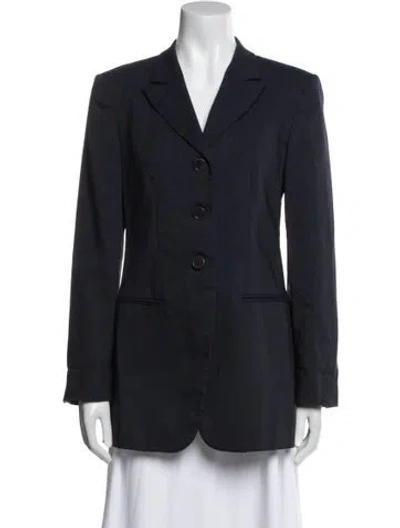 Pre-owned Max Mara Virgin Wool Blazer In Gray