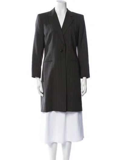 Pre-owned Max Mara Virgin Wool Blazer In Gray