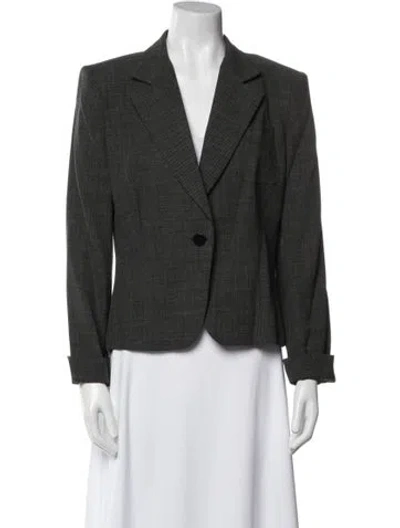 Pre-owned Max Mara Virgin Wool Blazer In Gray