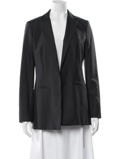 Pre-owned Max Mara Virgin Wool Blazer In Gray