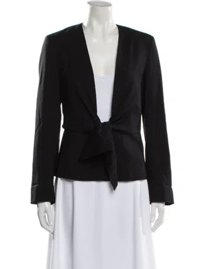 Pre-owned Max Mara Virgin Wool Blazer In Gray