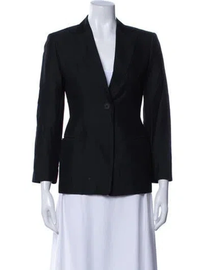 Pre-owned Max Mara Virgin Wool Blazer In Gray