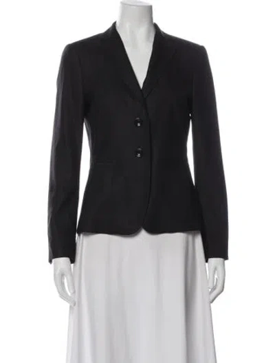 Pre-owned Max Mara Virgin Wool Blazer In Gray