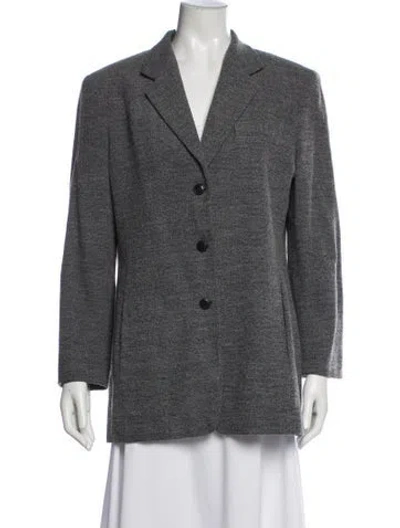 Pre-owned Max Mara Virgin Wool Blazer In Gray