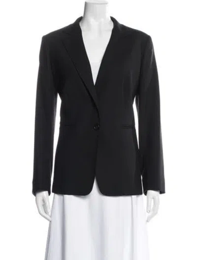 Pre-owned Max Mara Virgin Wool Blazer In Gray