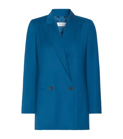 Max Mara Virgin Wool Blazer In Multi