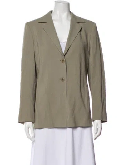 Pre-owned Max Mara Virgin Wool Blazer In Neutral