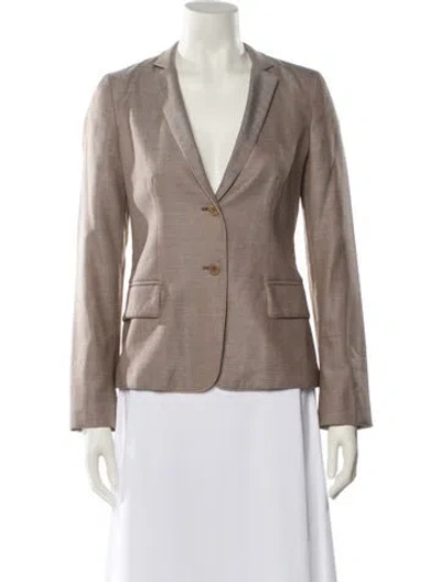 Pre-owned Max Mara Virgin Wool Blazer In Neutral