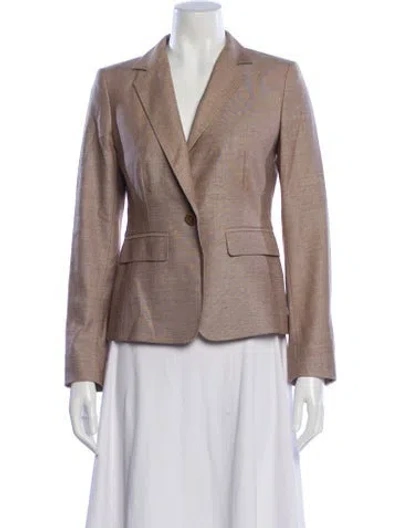 Pre-owned Max Mara Virgin Wool Blazer In Neutral