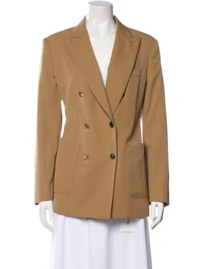 Pre-owned Max Mara Virgin Wool Blazer In Neutral