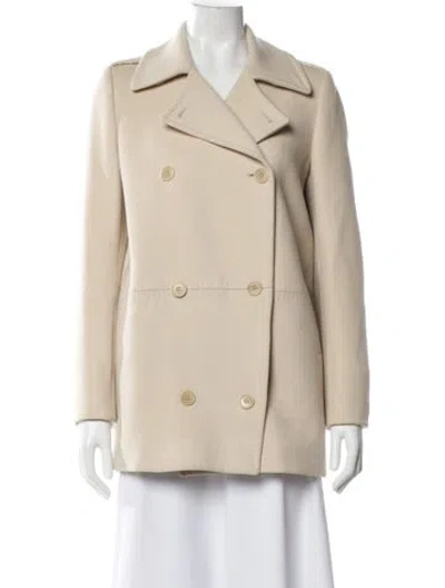 Pre-owned Max Mara Virgin Wool Blazer In Neutral