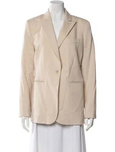 Pre-owned Max Mara Virgin Wool Blazer In Neutral