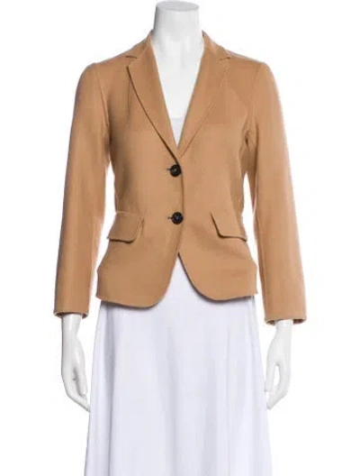 Pre-owned Max Mara Virgin Wool Blazer In Neutral