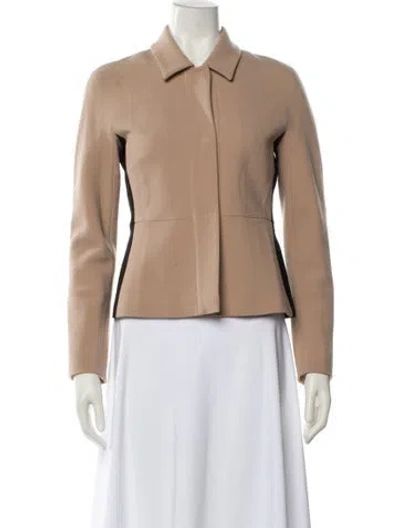 Pre-owned Max Mara Virgin Wool Blazer In Neutral