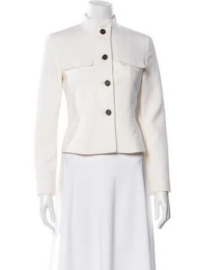 Pre-owned Max Mara Virgin Wool Blazer In Neutral