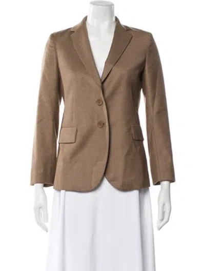 Pre-owned Max Mara Virgin Wool Blazer In Neutral