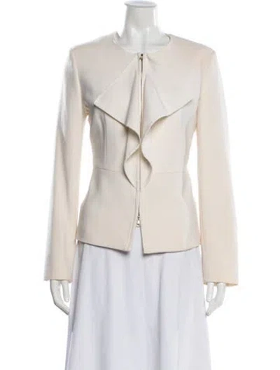 Pre-owned Max Mara Virgin Wool Blazer In Neutral