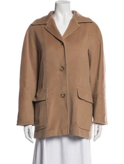 Pre-owned Max Mara Virgin Wool Blazer In Neutrals