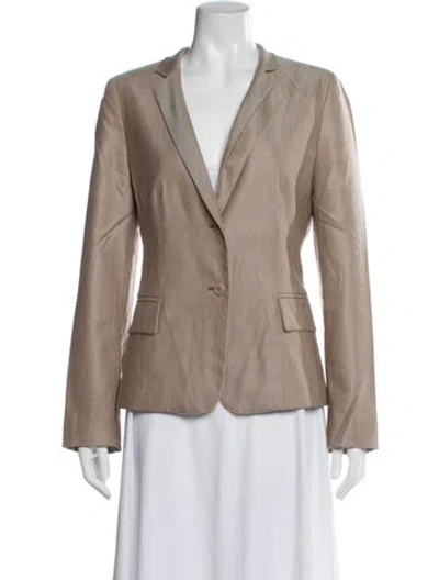 Pre-owned Max Mara Virgin Wool Blazer In Neutrals