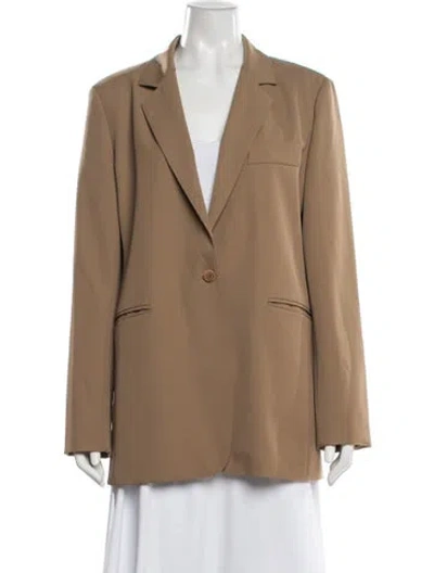Pre-owned Max Mara Virgin Wool Blazer In Neutrals