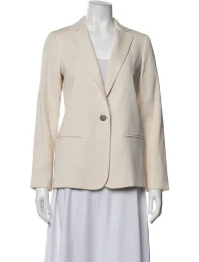 Pre-owned Max Mara Virgin Wool Blazer In Neutrals