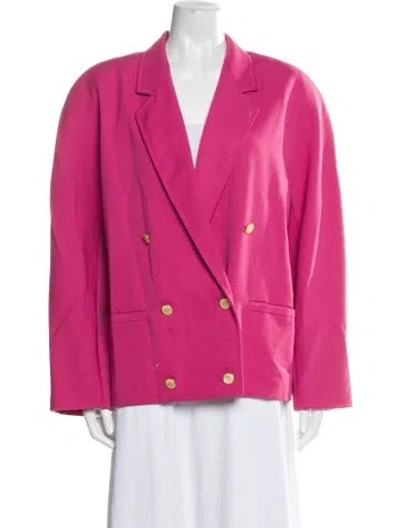 Pre-owned Max Mara Virgin Wool Blazer In Pink