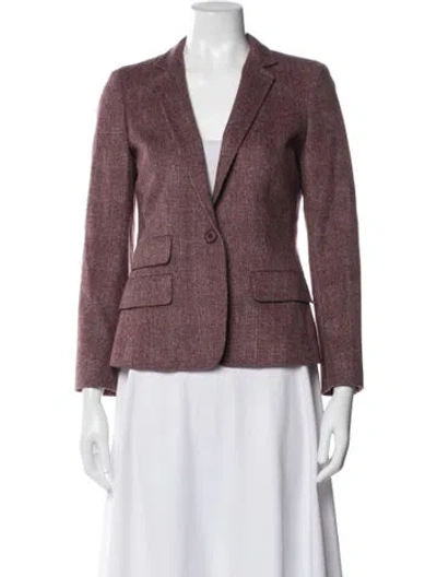Pre-owned Max Mara Virgin Wool Blazer In Pink