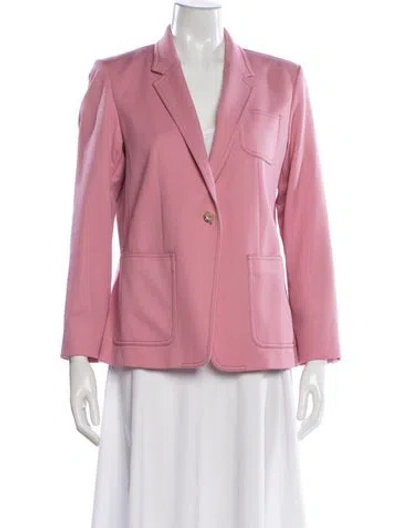 Pre-owned Max Mara Virgin Wool Blazer In Pink