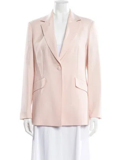 Pre-owned Max Mara Virgin Wool Blazer In Pink