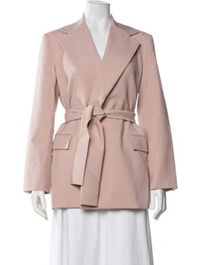 Pre-owned Max Mara Virgin Wool Blazer In Pink
