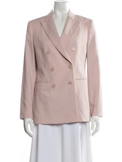 Pre-owned Max Mara Virgin Wool Blazer In Pink