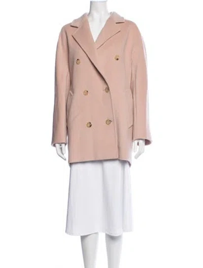Pre-owned Max Mara Virgin Wool Blazer In Pink
