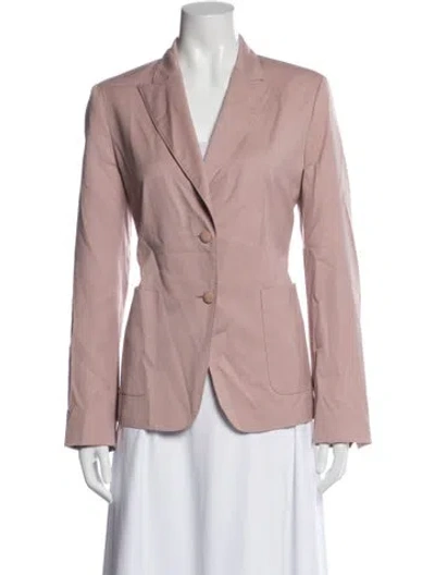 Pre-owned Max Mara Virgin Wool Blazer In Purple