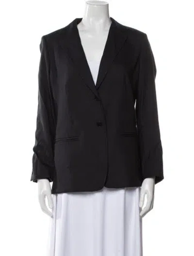 Pre-owned Max Mara Virgin Wool Blazer W/ Tags In Black