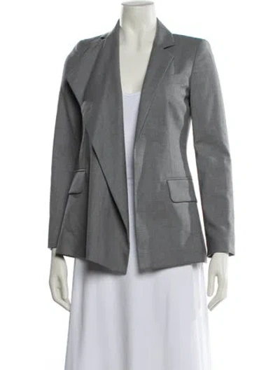 Pre-owned Max Mara Virgin Wool Blazer W/ Tags In Gray