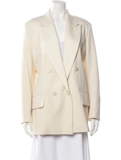Pre-owned Max Mara Virgin Wool Blazer W/ Tags In Neutral